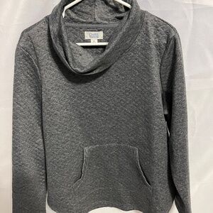 Womens Croft & Barrow Gray Long Sleeve Fleece Shirt - Size XL